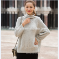 woman's cashmere colorful neps sweater